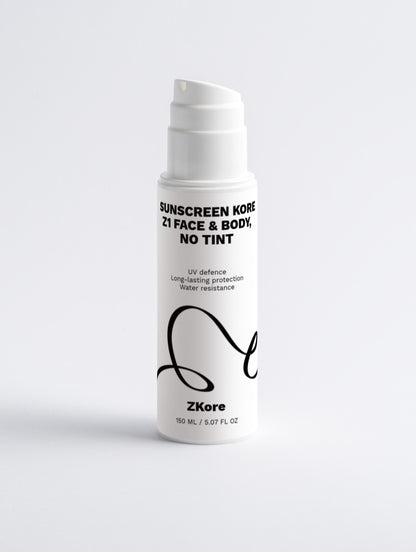 Sunscreen Kore Z1 Face & Body, no tint 150ml
